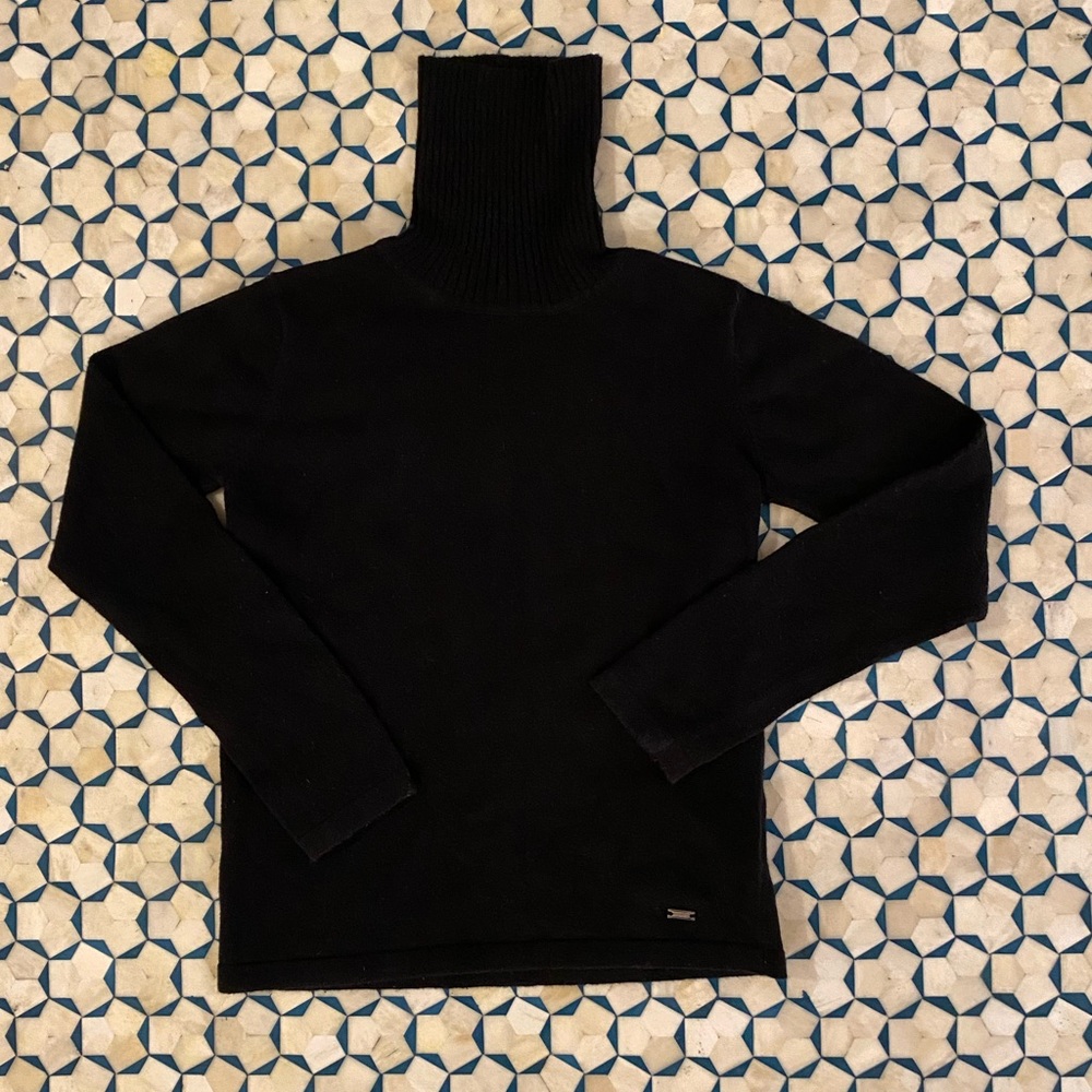 Mayoral Black Turtleneck Sweater girls size 7